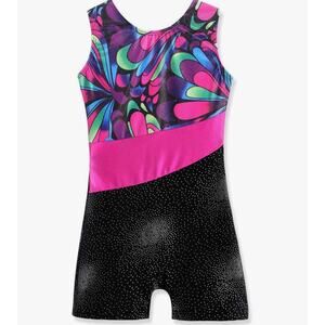 Leotards for Girls Gymnastics with Shorts Sparkle See Images For Size